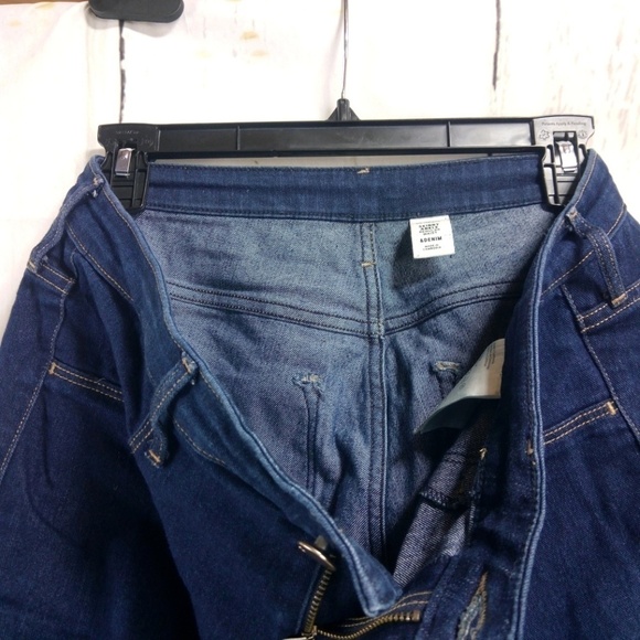 H&M Skinny Ankle Regular Waist Dark Blue Jeans - Picture 6 of 7